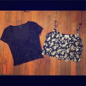 Two cute crop tops